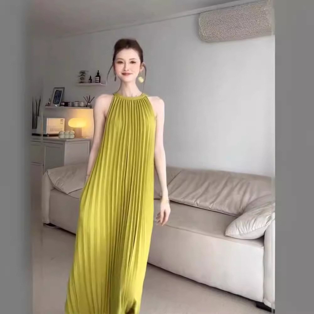 French Sleeveless Halter Dress Women's Summer - Image 5