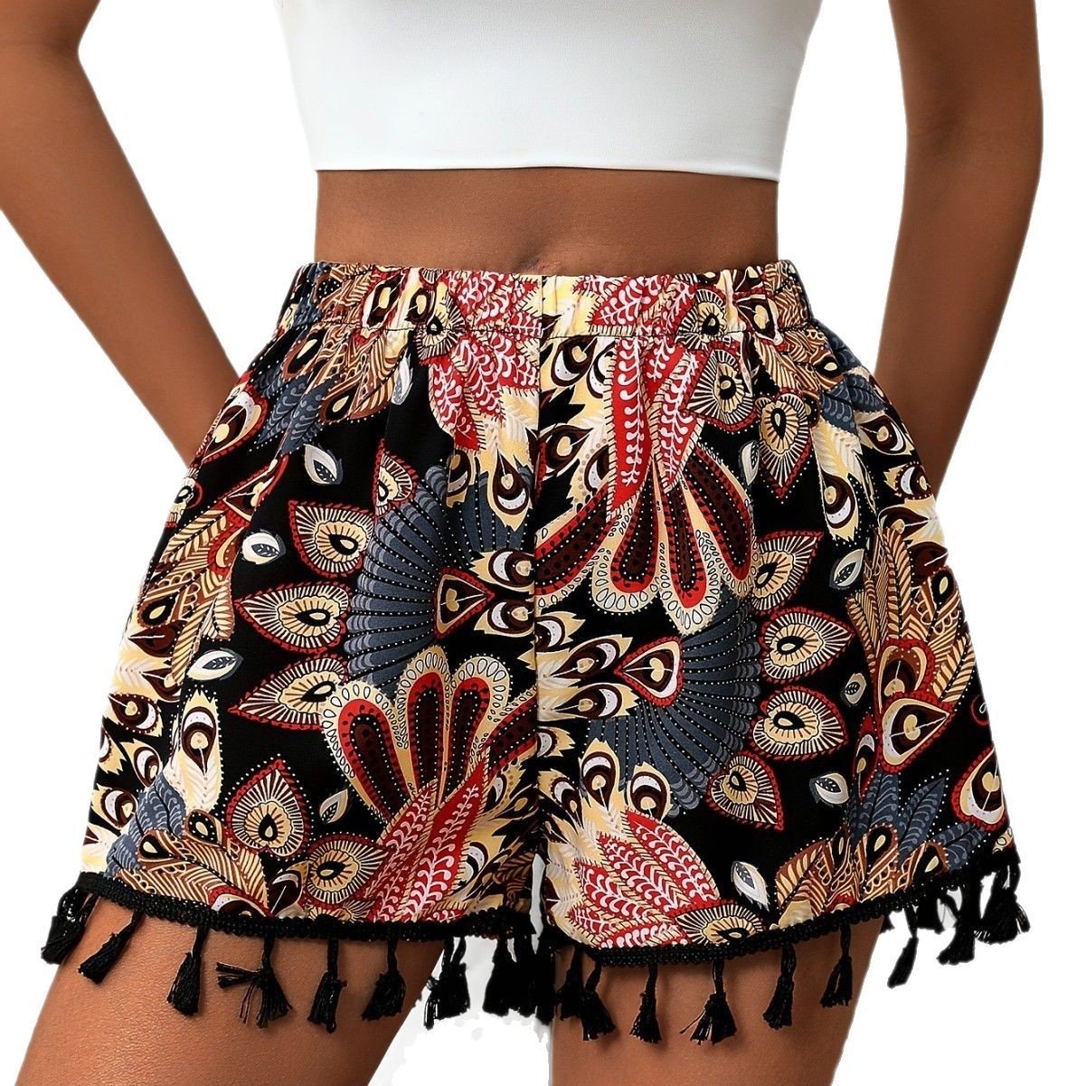 Fashion Women's Printed Casual Shorts - Image 5