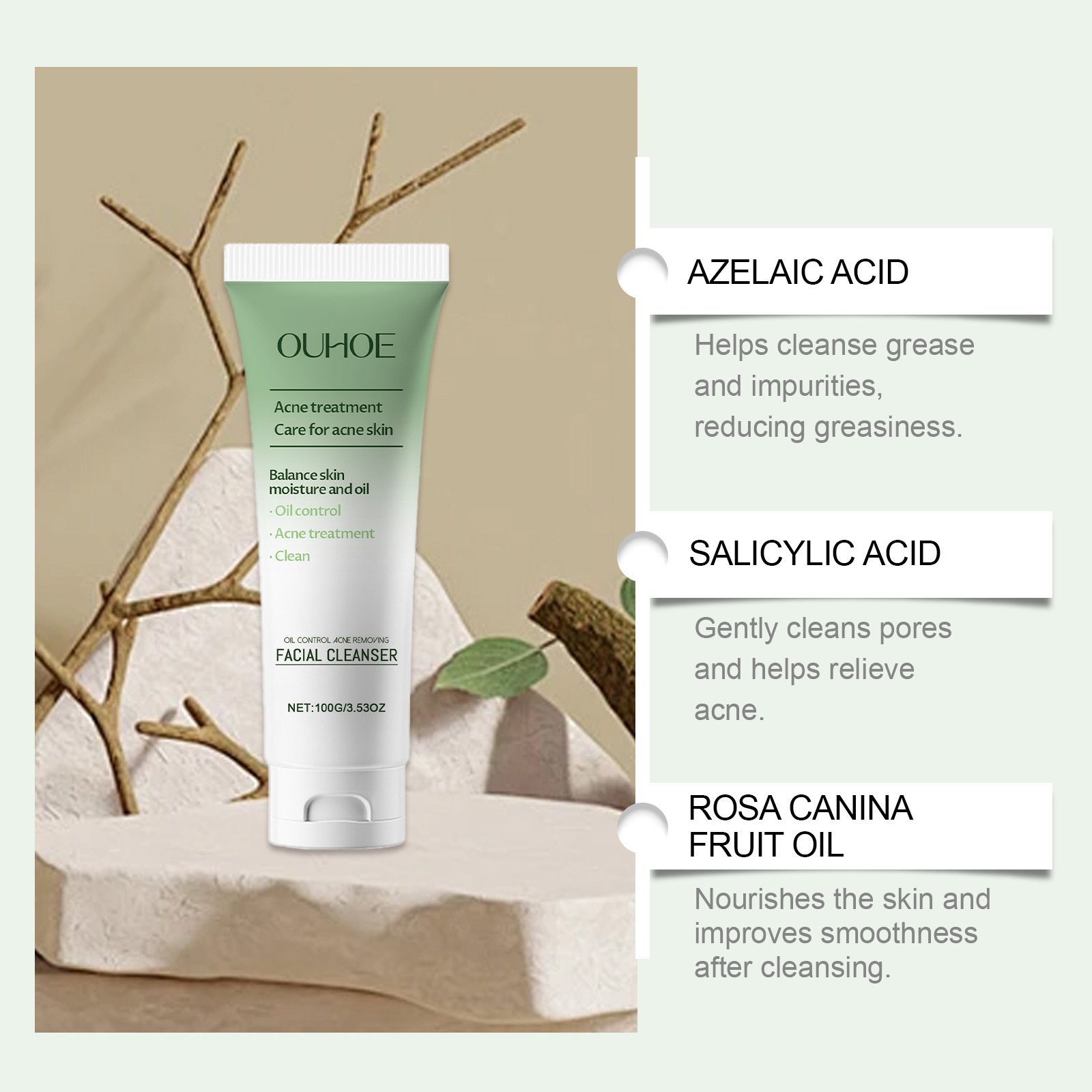 Daily Skin Care And Skin Care Facial Cleanser - Image 2