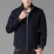 Autumn Clothing Coat Men's Woolen Fleece Jacket Top - Image 9