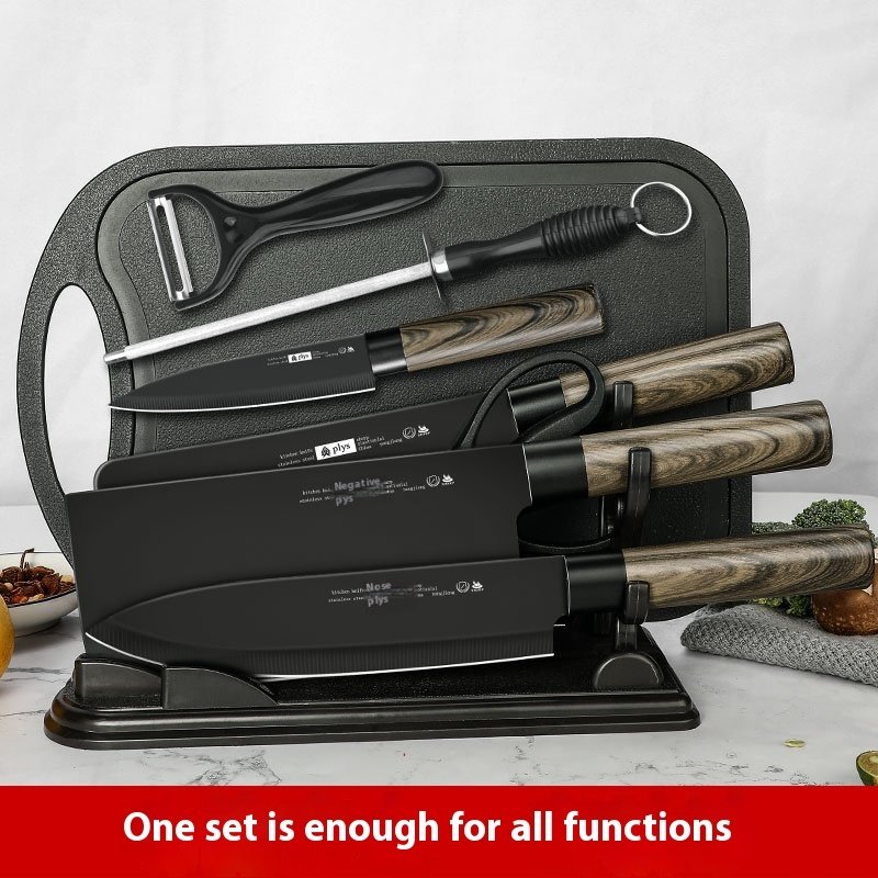 Anti-rust Black Blade Knives Kitchen Suit Household - Image 2