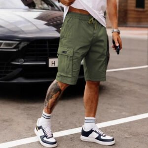 Workwear Shorts Men's New Summer American Straight Cropped Casual Pants