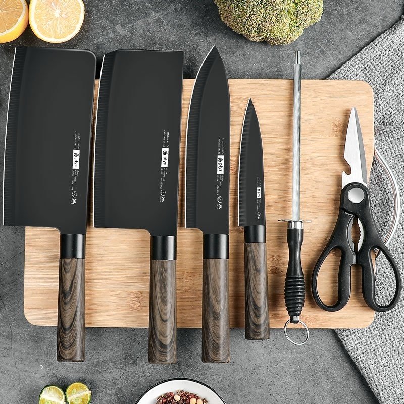 Anti-rust Black Blade Knives Kitchen Suit Household - Image 5