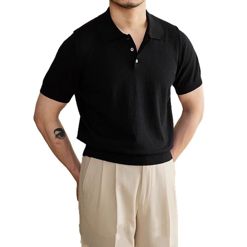 Summer Thin Men's Slim Casual Polo Shirt - Image 3