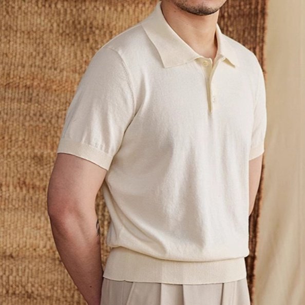 Summer Thin Men's Slim Casual Polo Shirt - Image 4