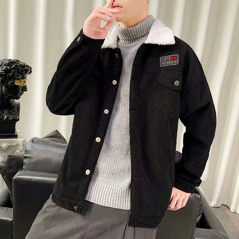 Autumn And Winter Corduroy Workwear Jacket - Image 5