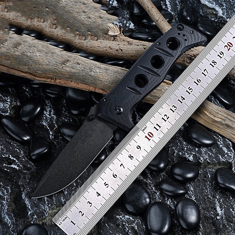 D2 Blade G10 Handle Outdoor A Folding Knife Portable Convenient With Back Splint Knives - Image 2