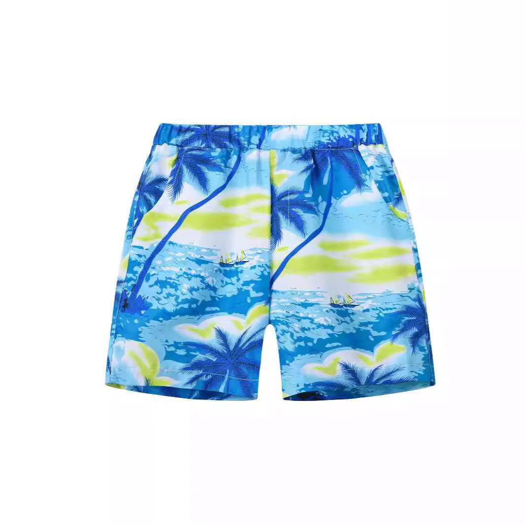 Fashion Printed Coconut Multi-color Thin Beach Pants