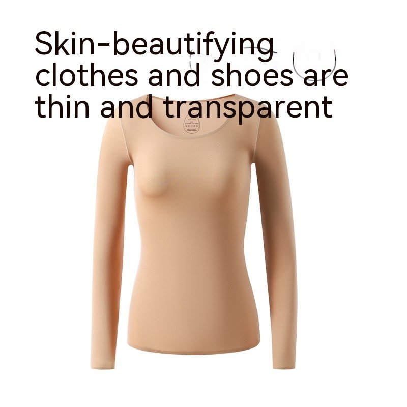 37 Degrees Constant Temperature Self-heating Thermal Underwear Winter Ultra-thin Skin Care Clothing Skin Bottom Bottoming Shirt - Image 4