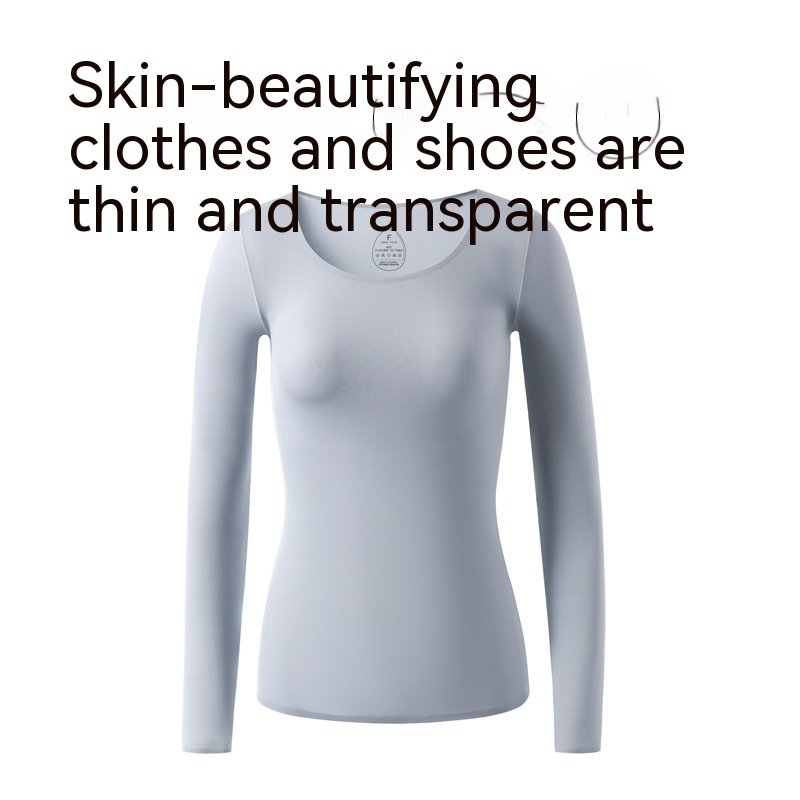 37 Degrees Constant Temperature Self-heating Thermal Underwear Winter Ultra-thin Skin Care Clothing Skin Bottom Bottoming Shirt - Image 10