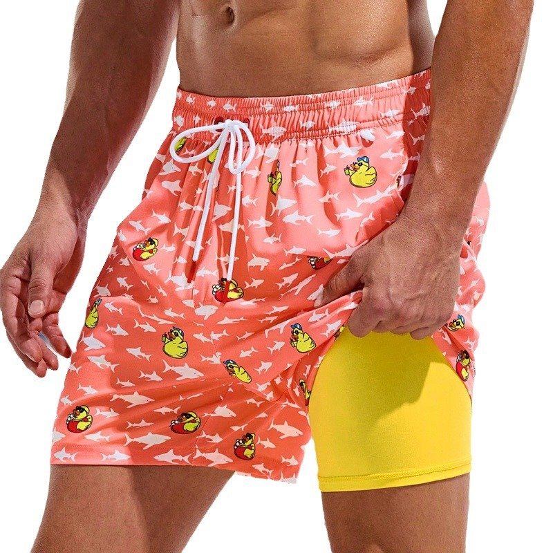 Men's Fashion Loose Quick-drying Boxer Swimming Trunks - Image 10