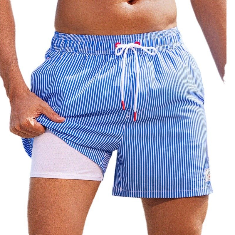 Men's Fashion Loose Quick-drying Boxer Swimming Trunks - Image 4