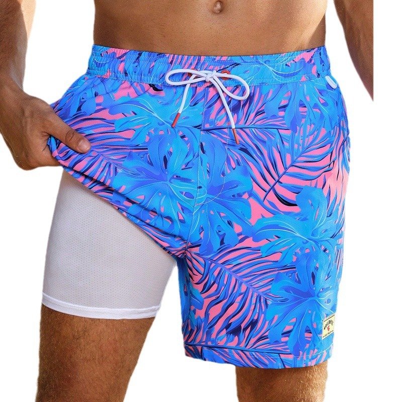 Men's Fashion Loose Quick-drying Boxer Swimming Trunks - Image 7