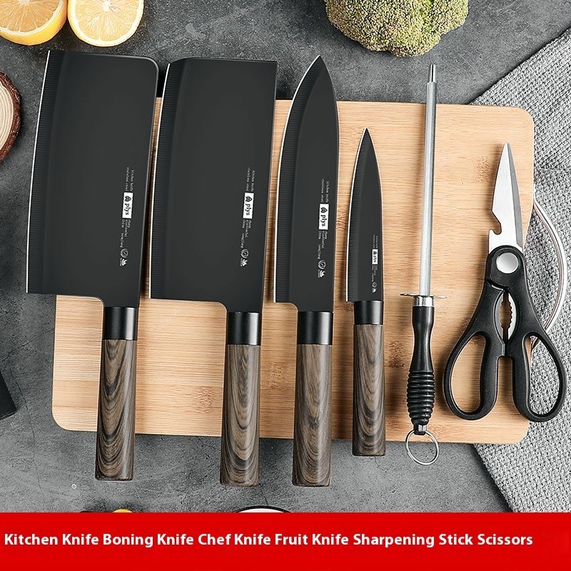 Anti-rust Black Blade Knives Kitchen Suit Household - Image 3