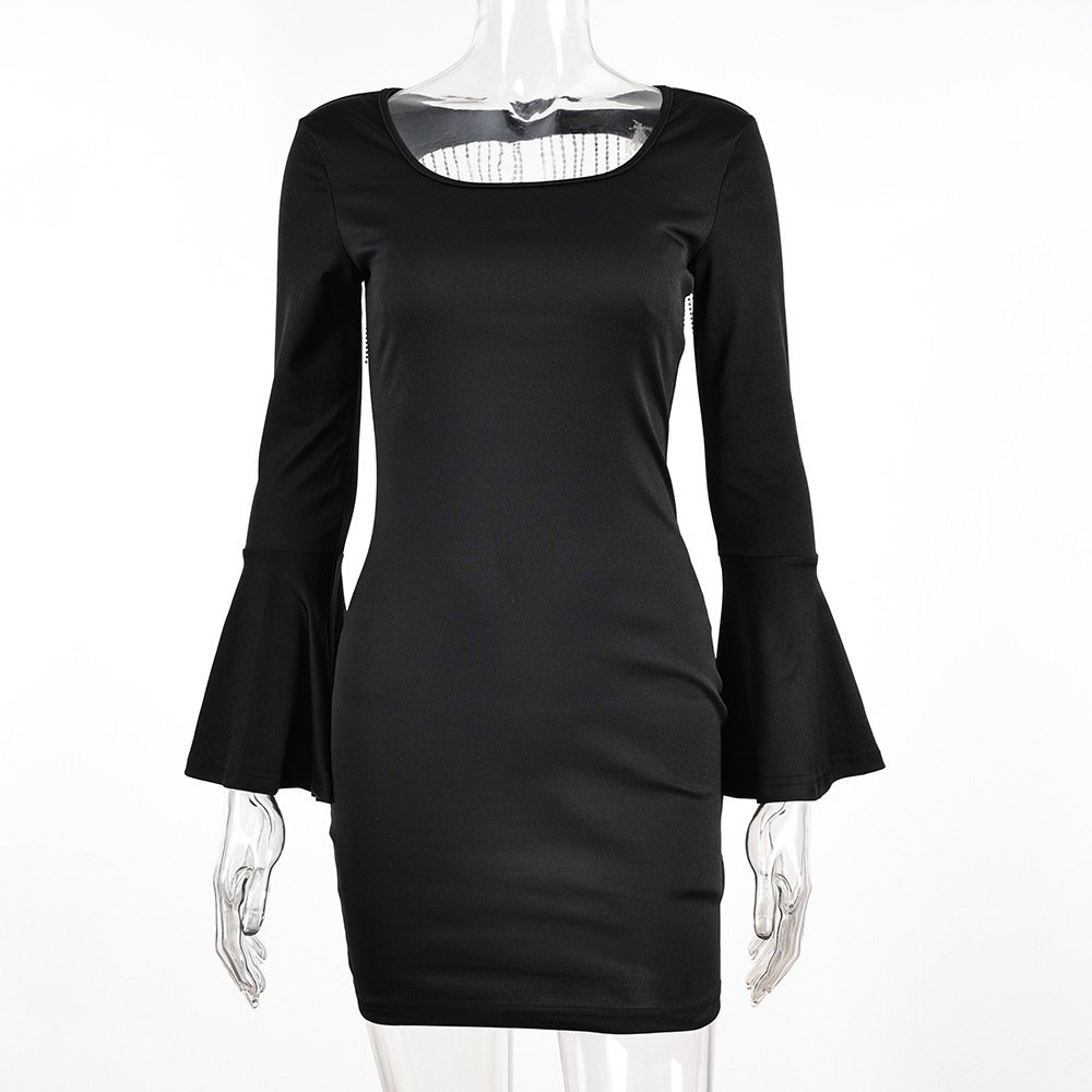 Women's Design Tassel Rhinestone Hollow Out Party Dress - Image 3