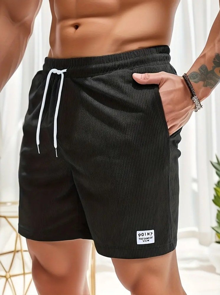 Lace-up Drawstring Shorts Summer Corduroy Sports Short Pants Mens Clothing - Image 10