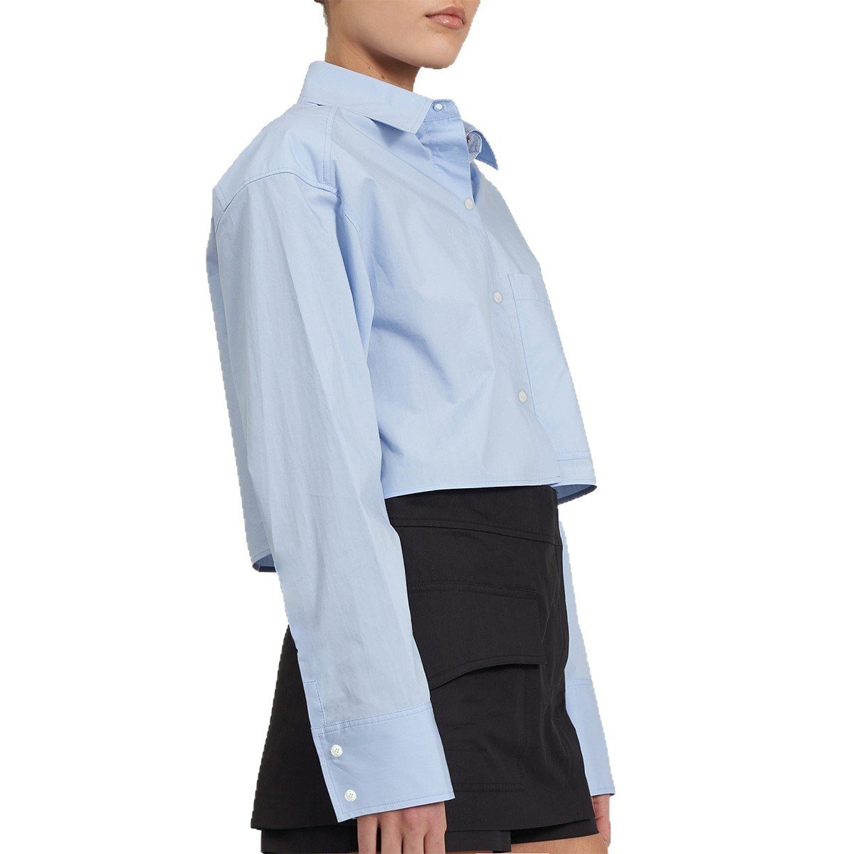 Casual Simple Style Solid Color Shirt For Women - Image 3