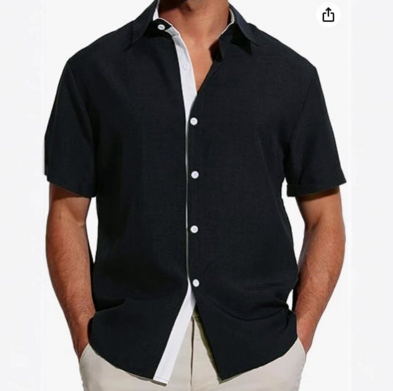 European And American Men's Short-sleeved Color Shirt - Image 5