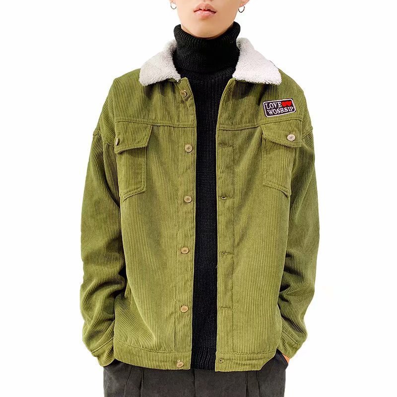 Autumn And Winter Corduroy Workwear Jacket - Image 6