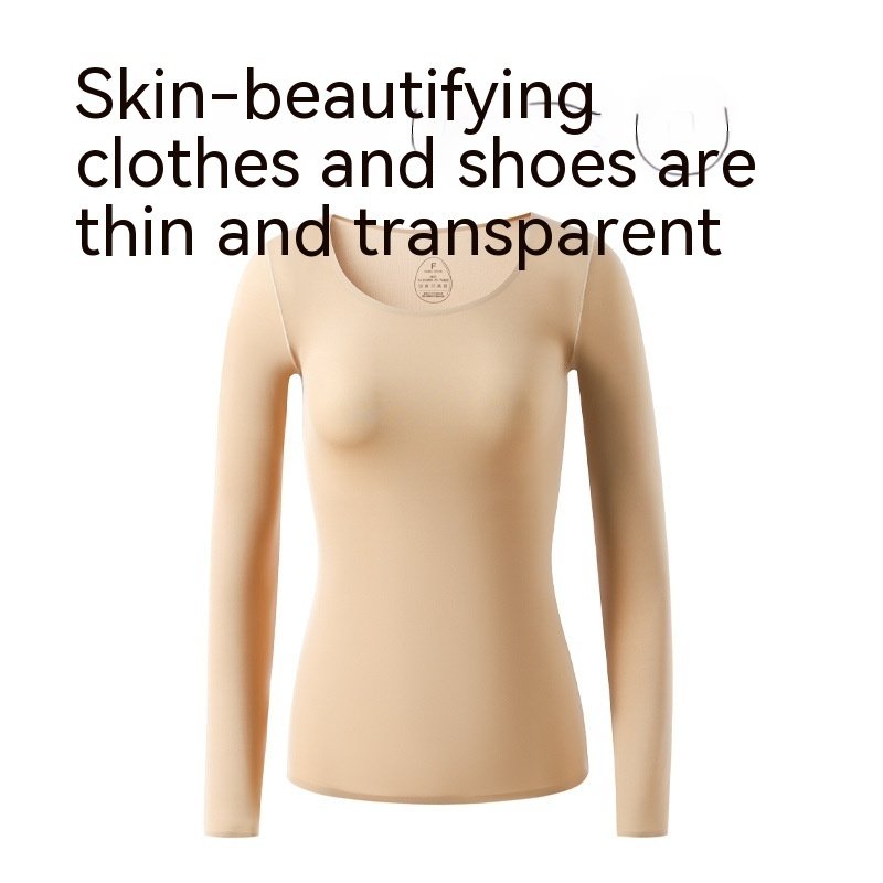 37 Degrees Constant Temperature Self-heating Thermal Underwear Winter Ultra-thin Skin Care Clothing Skin Bottom Bottoming Shirt - Image 6