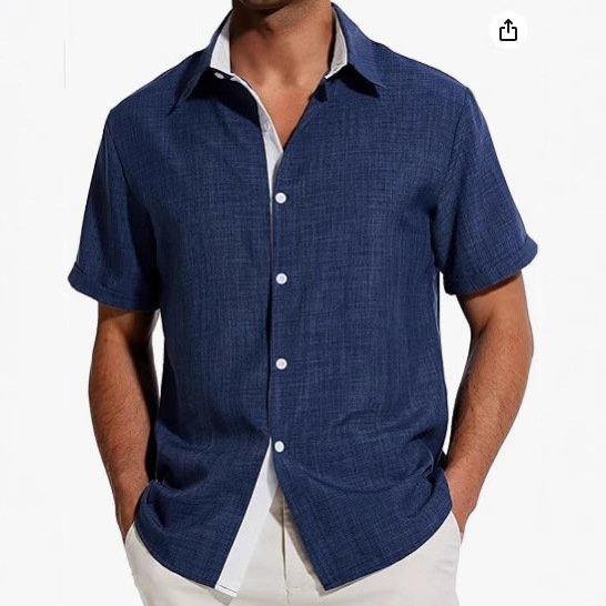 European And American Men's Short-sleeved Color Shirt - Image 4