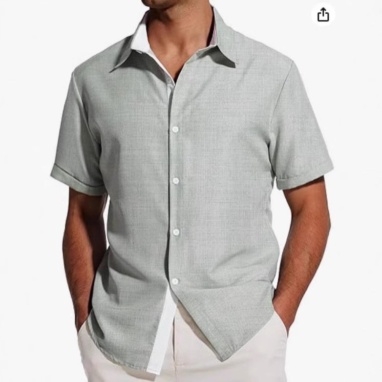 European And American Men's Short-sleeved Color Shirt - Image 10