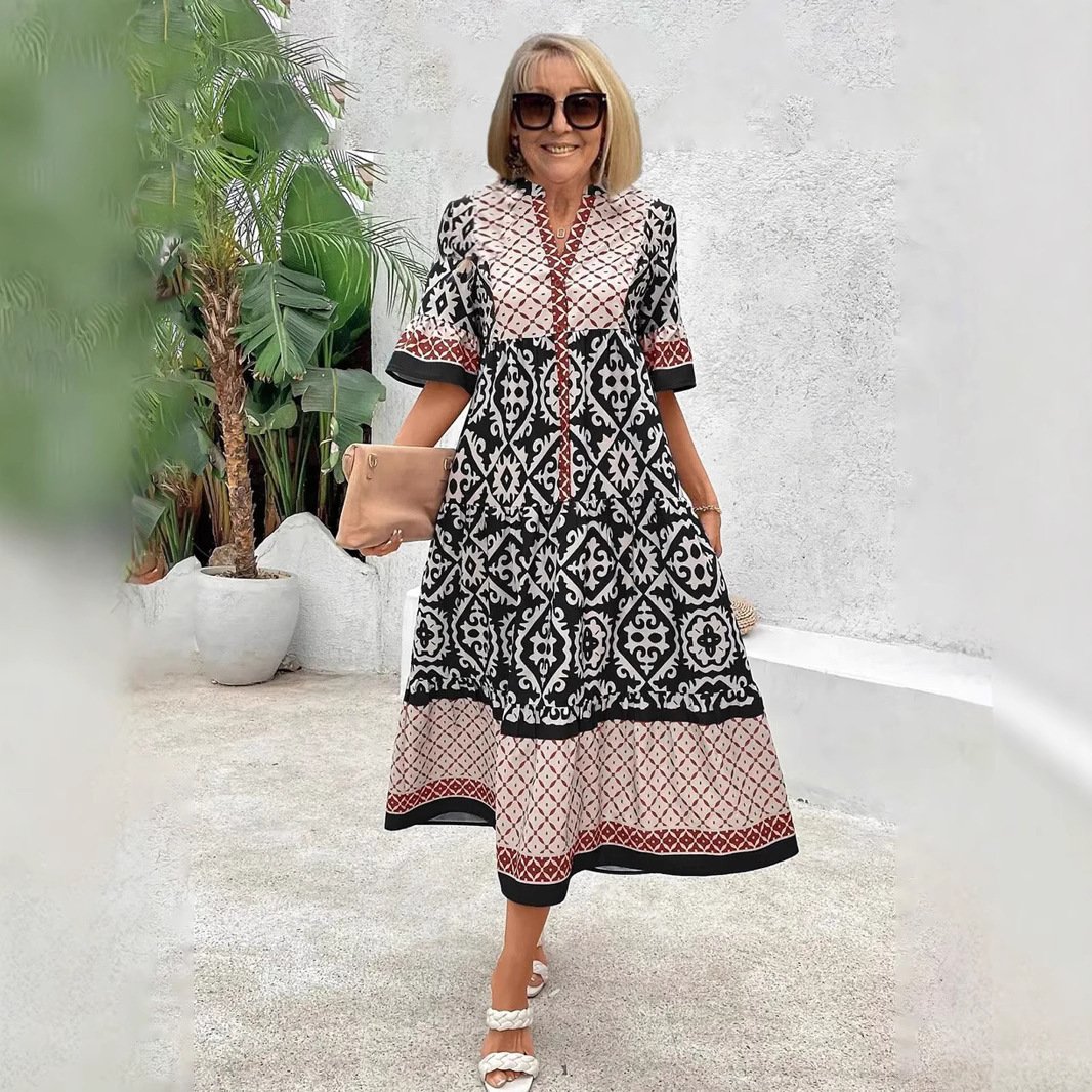 New Plus Size Women's Loose Dress - Image 5